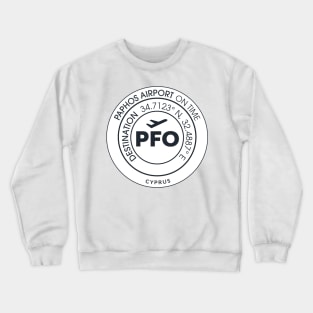 Airport code PFO Crewneck Sweatshirt